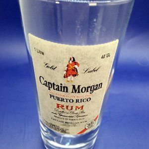 Captain Morgan Gold Label Puerto Rico Run Bar Glass